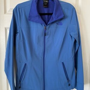 WOMANS The North Face Apex Bionic Soft Shell PERIWINKLE Blue Size Large